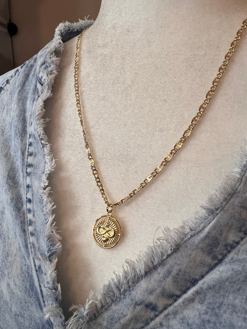 18k Gold Women Necklaces | Pendant Stainless Steel | 18k Gold Heart Pendant  - 18k Gold - Aliexpress